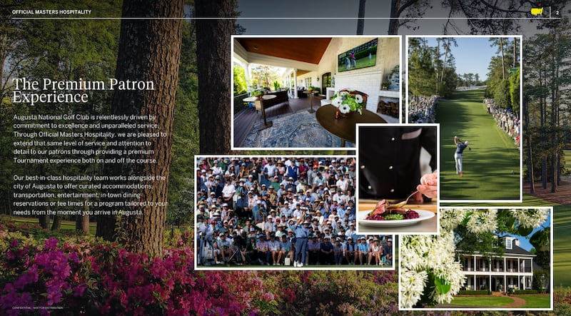Official Masters Hospitality
