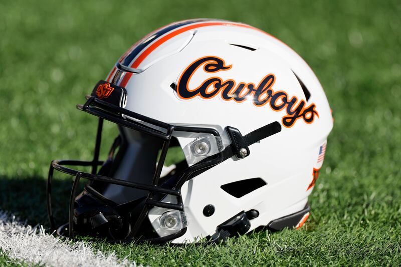 Ok State football helmet