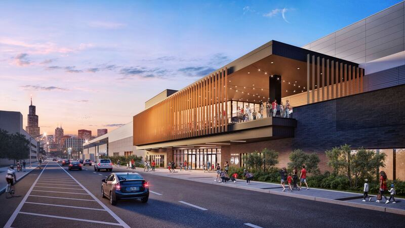 Rendering of the renovations to the Blackhawks' Fifth Third Arena