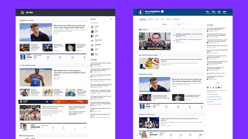 Yahoo Sports is launching a new personalized My Feed and revamped Team Feeds.