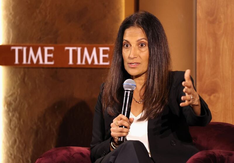 Sukhinder Singh Cassidy, CEO, Xero, speaks onstage during the "Women, Wealth And The Path To Financial Empowerment" discussion for the TIME Women Of The Year Leadership Forum