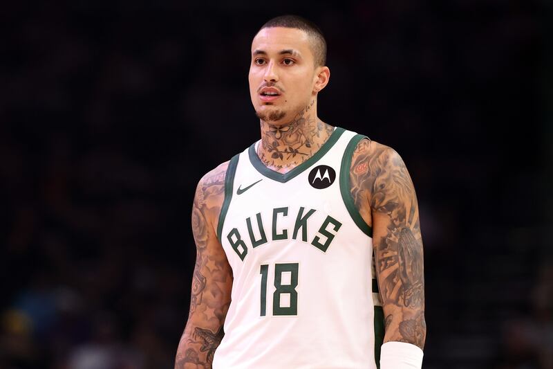 PHOENIX, ARIZONA - MARCH 21: Kyle Kuzma #18 of the Milwaukee Bucks during the first half against the Phoenix Suns at Mortgage Matchup Center on March 21, 2026 in Phoenix, Arizona. The Bucks defeated the Suns 108-105. NOTE TO USER: User expressly acknowledges and agrees that, by downloading and or using this photograph, User is consenting to the terms and conditions of the Getty Images License Agreement. (Photo by Chris Coduto/Getty Images)