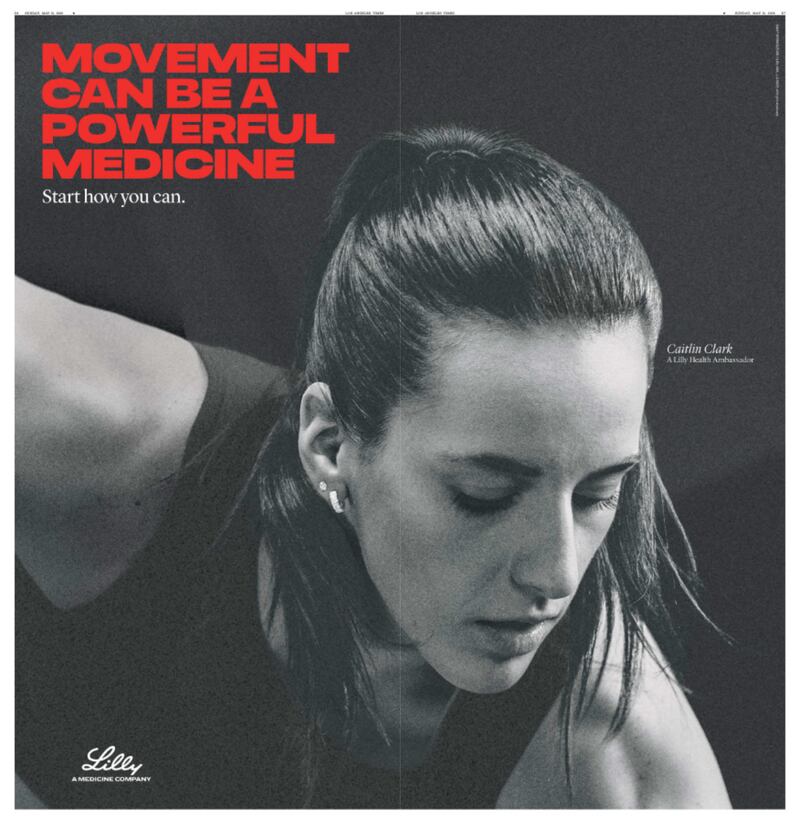 Lilly Caitlin Clark ad