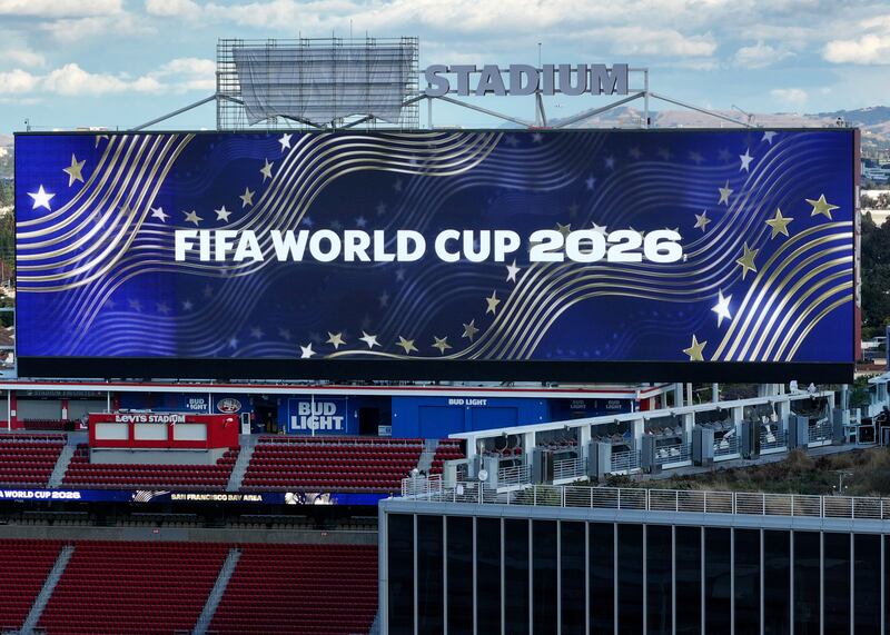 SANTA CLARA, CA - MAY 28: A view of Levi's Stadium ahead of 2026 FIFA World Cup of San Francisco Bay Area in Santa Clara, California, United States on May 28, 2026. (Photo by Tayfun Coskun/Anadolu via Getty Images)