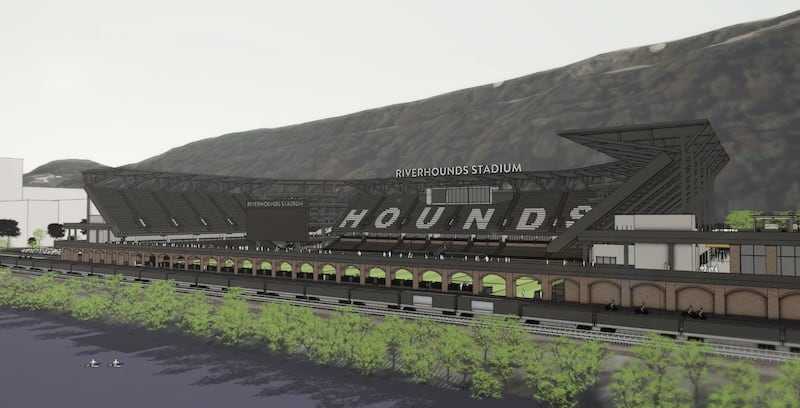 Pittsburgh Riverhounds stadium rendering