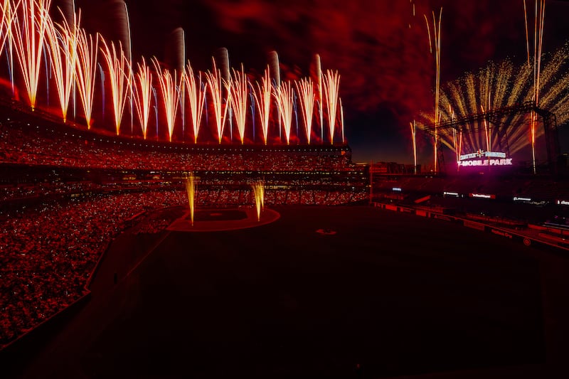 Pyro Spectaculars counts the Seattle Mariners among its regular sports clients.
