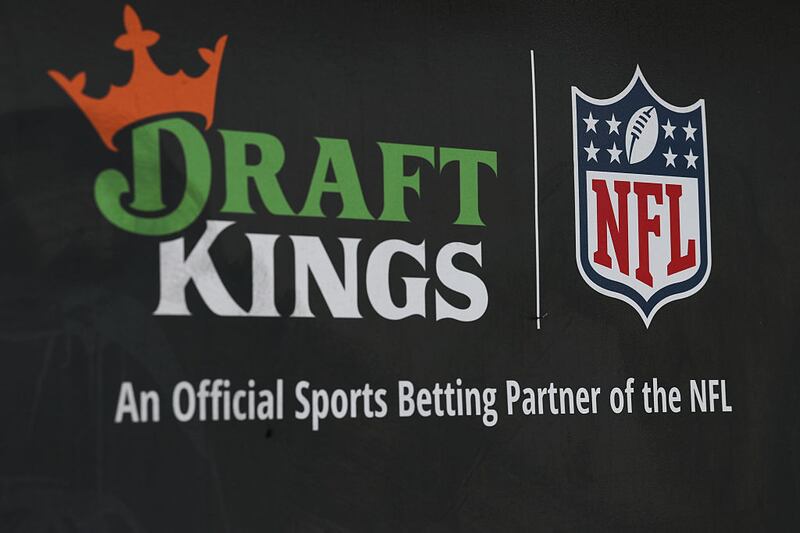 A DraftKings Sportsbook, the official sports betting partner of the NFL, advertisement
