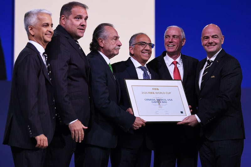 United bid leaders after winning right to host 2026 FIFA World Cup
