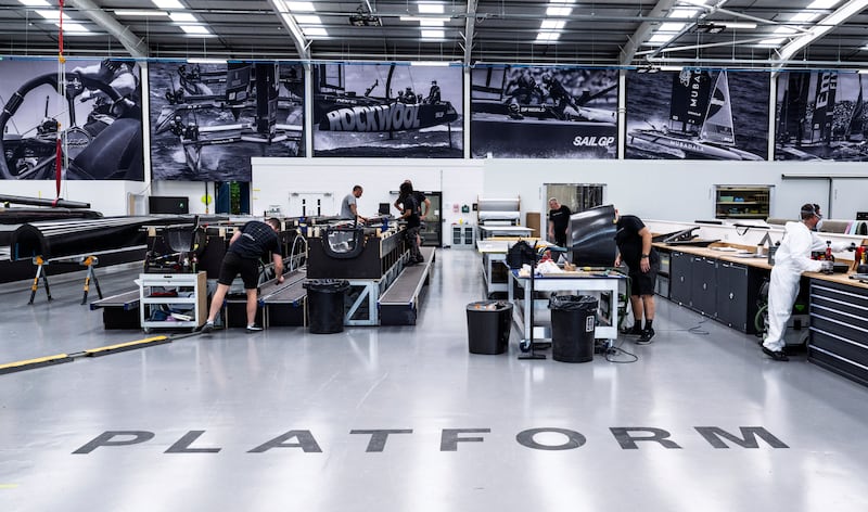 SailGP Technologies, Southampton, UK. Wednesday 16th July 2025. Photo: Jason Ludlow