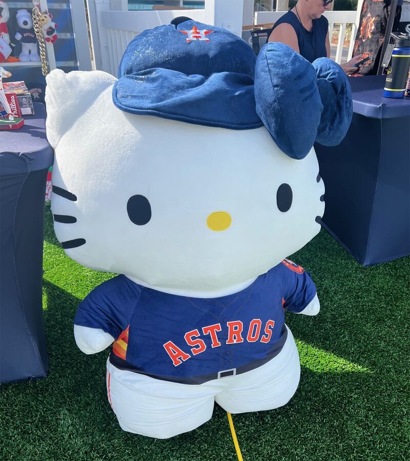 Hello Kitty merchandise is growing in MLB as teams sign high-profile players, such as the Astros did with starting pitcher Tatsuya Imai in the offseason.