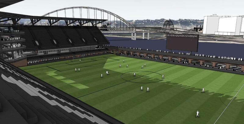 Pittsburgh Riverhounds stadium rendering