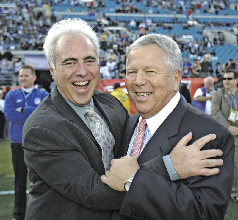 Jeffrey Lurie, Philadelphia Eagles and Robert Kraft, New England Patriots, Super Bowl