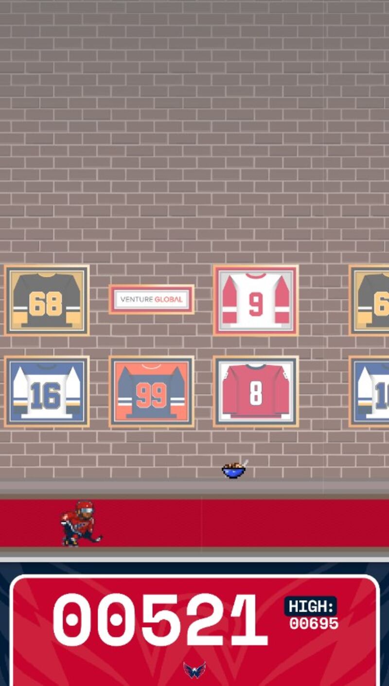 The Capitals have created an Alex Ovechkin-themed game with the help of sponsor Venture Global and gamefied fan experience platform WIT.