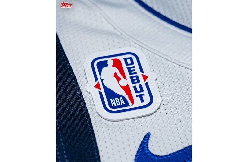 Topps has a deal with the NBA and NBPA to place a Debut Patch on every rookie for Opening Night-- and will incorporate the patch onto a 1 of 1 basketball card.