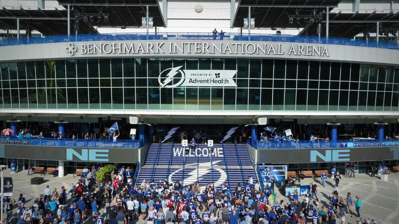 The agreement to rename the Tampa Bay Lightning's home venue as Benchmark International Arena was Oak View Group's 40th such deal since 2019.