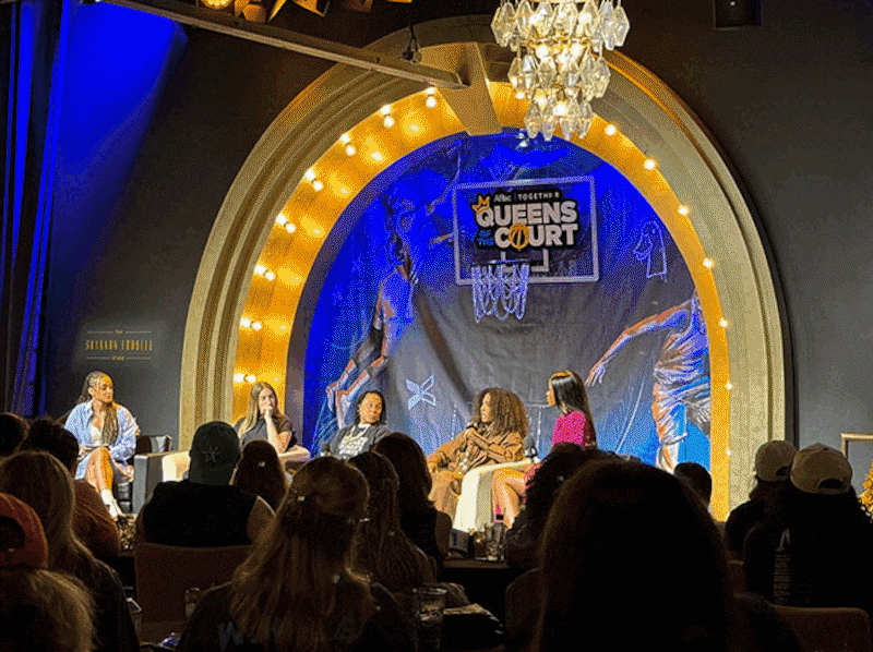 Photo roundup of wnba all star weekend activations and events.